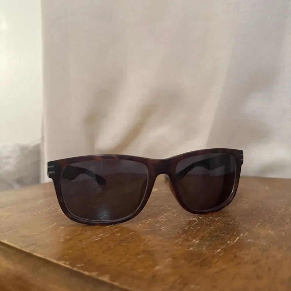 Zenni Sunglasses Plastic Rubber Black Polarized Tortoise Shell‎ Pattern 1116725
